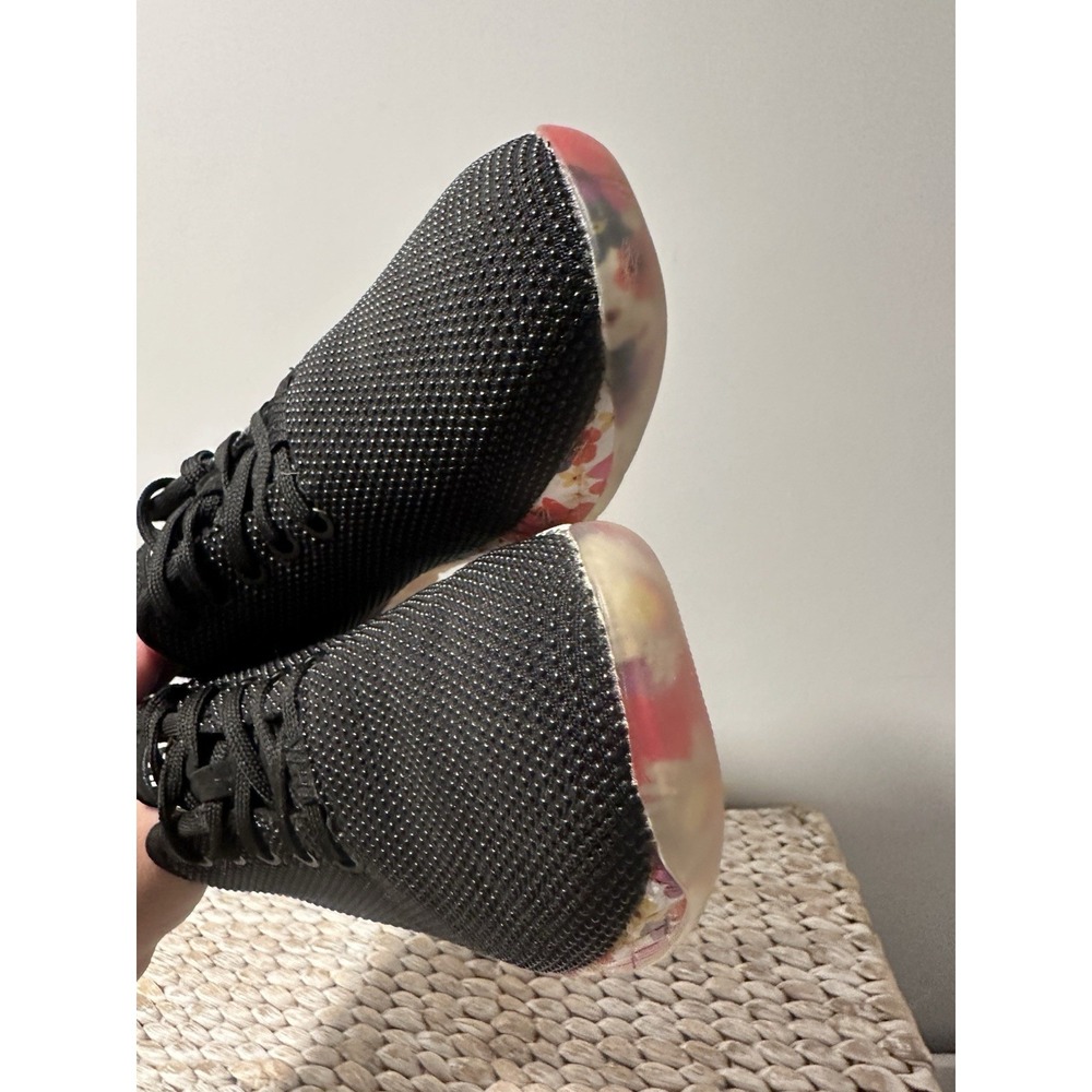 Nobull Impact Daisy Floral Trainer Womens Size 8 Black Running Shoes Sneaker EUC - Picture 7 of 11